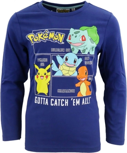 Tmavomodré tričko Pokémon