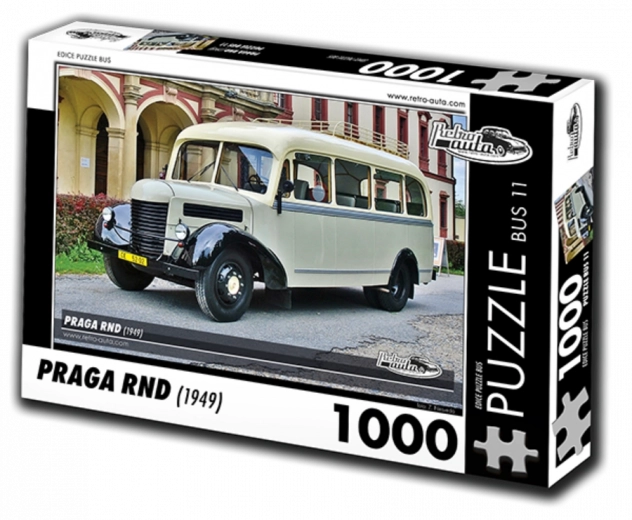 Retroauta puzzle Autobus Praga RND 1000 dielikov