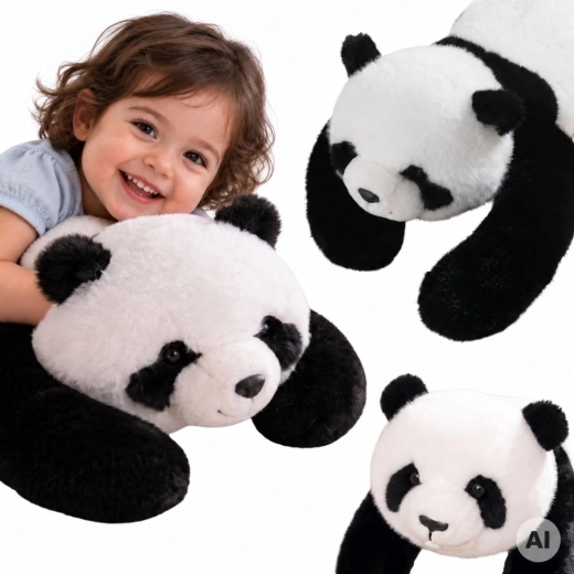 WOOPIE Záťažová senzorická plyšová panda 1 kg