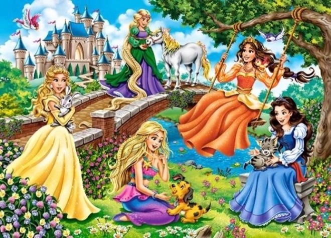 Puzzle 180 dielikov princezné na záhrade