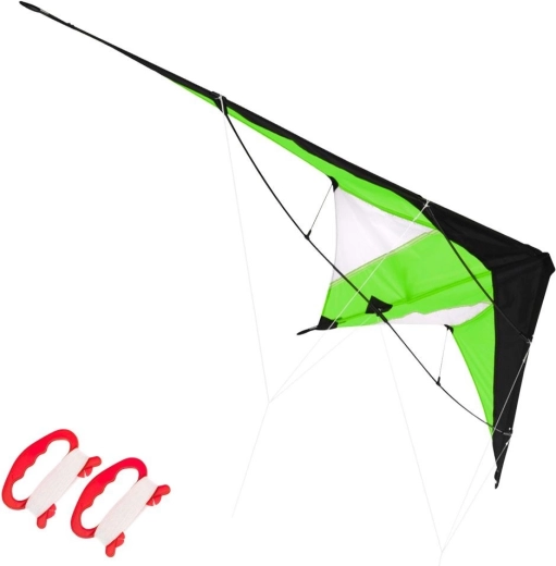Akrobatický šarkan zelený 120 × 50 cm
