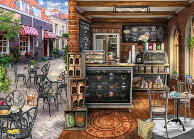 Roztomilá kaviareň - 2D puzzle 1000 dielikov