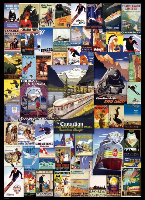 Puzzle Dobrodružstvo na železnici 1000 dielikov