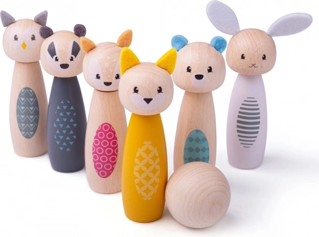 Drevené kolky lesné zvieratká BIGJIGS TOYS
