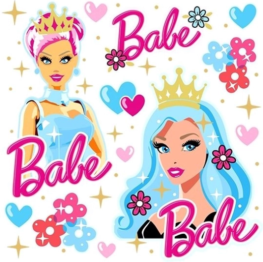 Nažehľovačky princezná BABE – malý hárok