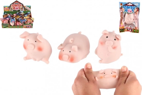 Elastické silikónové antistresové prasiatko 6 cm