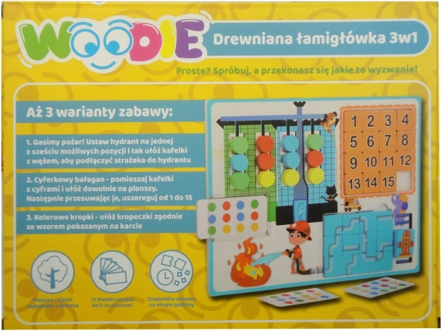 Drevená logická hra 3v1 Woodie