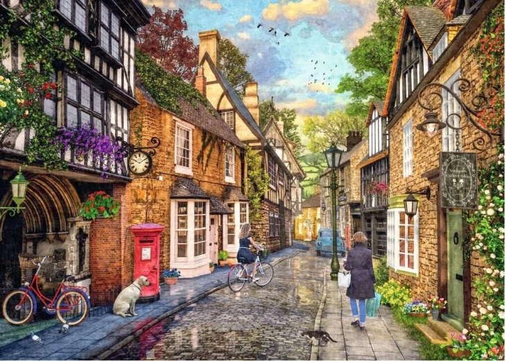 Hádanka Ravensburger Meadow Hill Lane 1000 dielikov