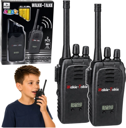 Detské vysielačky Walkie Talkie s USB nabíjaním, redukciou šumu a dosahom 200 m (2 ks)