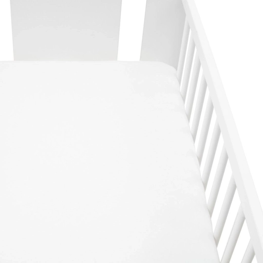 Jersey prestieradlo do postieľky NEW BABY 120 × 60 biele