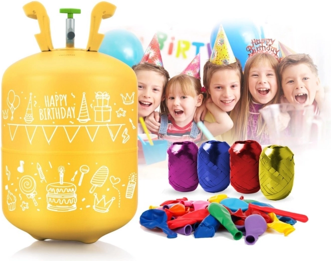 Všetko v jednom: hélium, balóniky aj stuha