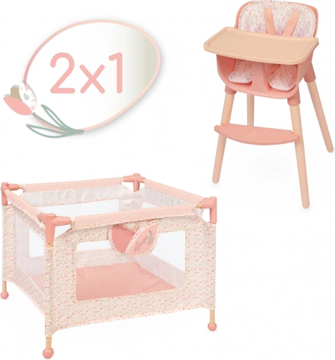DeCuevas nábytková súprava pre bábiky 2 v 1 Tulipe