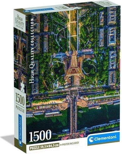 Clementoni puzzle Flying Over Paris 1500 dielikov