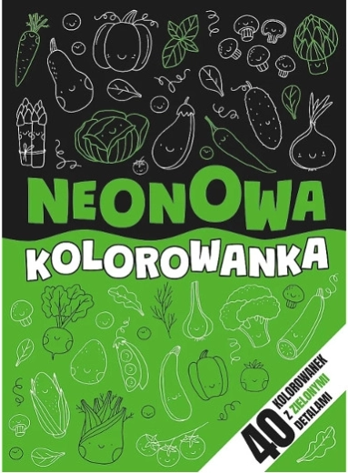 Neónová omaľovánka – zelená