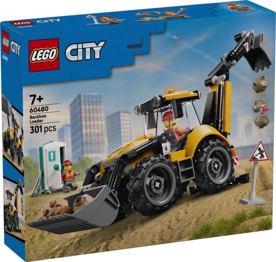 LEGO City žltý rýpadlo-nakladač
