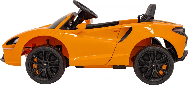 Detské elektrické auto McLaren Artura 4x4 s diaľkovým ovládaním a LED – Oranžová
