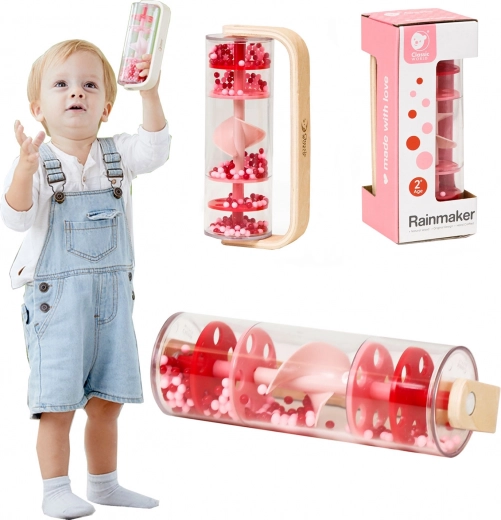 Classic World dažďová palica s guľôčkami – červená