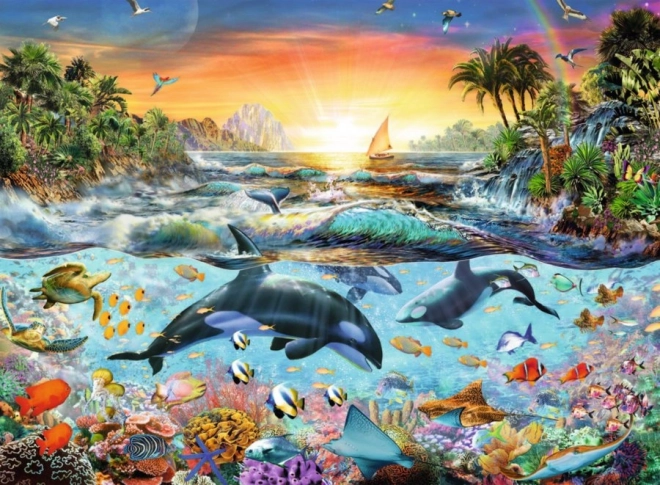 Puzzle Veľrybia zátoka XXL 200 dielikov