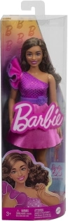 barbie fashionistas – módna bábika v ružových šatách s volánom