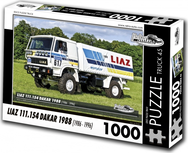 Retroautá puzzle nákladný voz Liaz Dakar