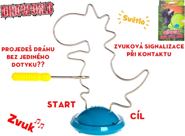 Dinoworld hlavolam dinosaurus so svetelnými a zvukovými efektmi