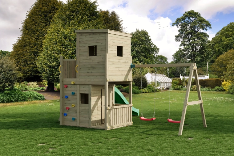 Lezecká stena a dvojitá hojdačka