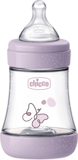 Chicco antikoliková dojčenská fľaša Perfect5 150 ml dievča, pomalý prietok 0m+