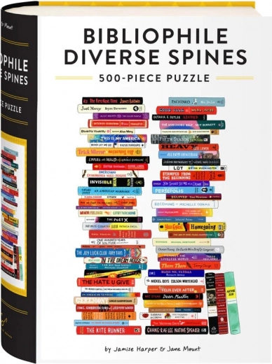 Chronicle Books puzzle Bibliophile: Diverse Spines 500 dielikov