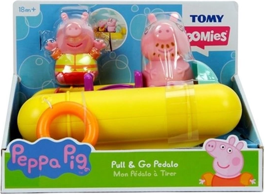 TOMY Peppa Pig plávajúci pontón s figúrkami do vane