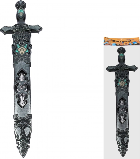 Karnevalový plastový meč s puzdrom