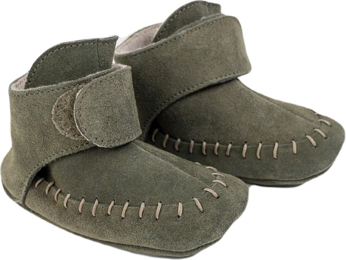 Kožené capačky Lodger Walker moccasin olivine (15–18 mesiacov)