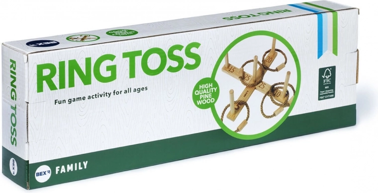hod hra s krúžkami Ring Toss Family