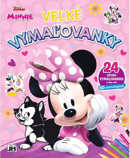 Veľké omaľovánky a nálepky Minnie