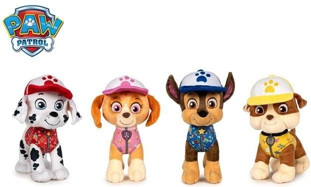 Plyšová figúrka Paw Patrol Marshall letná edícia 27 cm - 1 kus