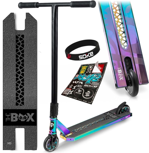 Freestyle kolobežka Soke Box chameleón (SCS, ABEC-9, Hollow Core 110 mm)