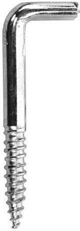 Skoba so závitom s plochou drážkou, zinkovaná, 80 mm (100 ks)