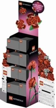 lego botanicals display slim – sada kvetov