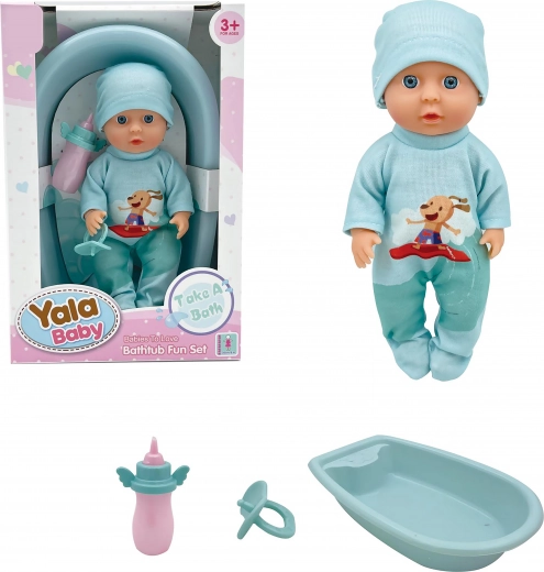 bábätko s modrou vaničkou 20 cm