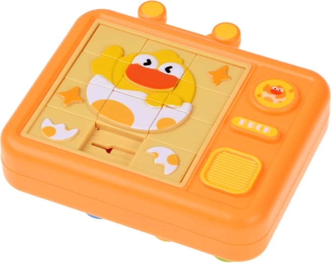 Posuvné puzzle s motívom kuriatka