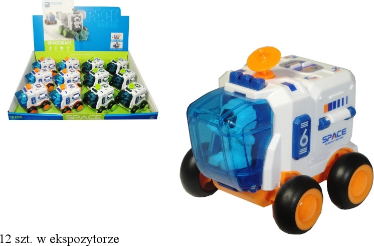 Auto vesmírne vozidlo s astronautom