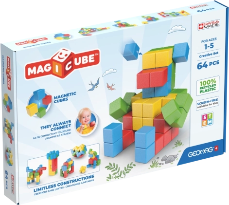 Geomag Magicube kreatívna sada 64 dielikov