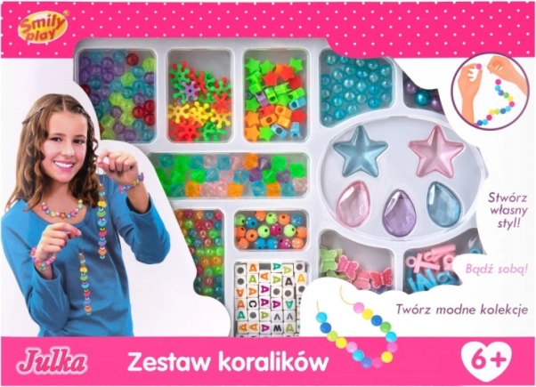 Sada korálok v krabičke