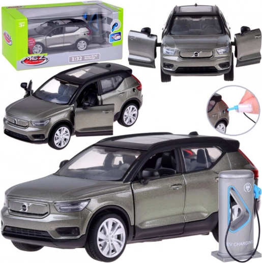 Kovový model elektrického crossoveru Volvo XC40 s funkciou svetiel a zvukov