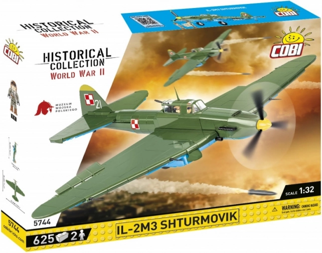 Historická kolekcia WWI IL-2M3 Shturmovik 625 kociek