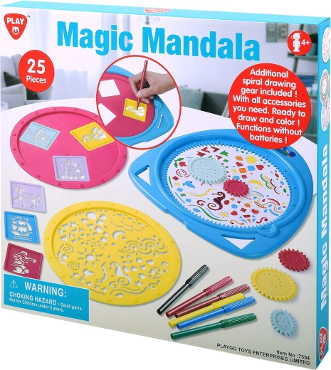 Playgo magická mandala – kreatívna sada 25 dielikov