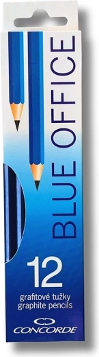 Grafitové ceruzky CONCORDE Blue Office 2B, 12 ks