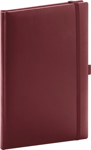 Linkovaný zápisník NOTIQUE balacron bordó 15 × 21 cm