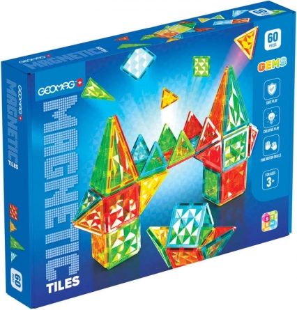 Geomag Gems Rocket magnetické dlaždice 60 ks