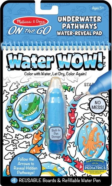 Vodná omaľovánka Water Wow! nájdi cestu – pod hladinou