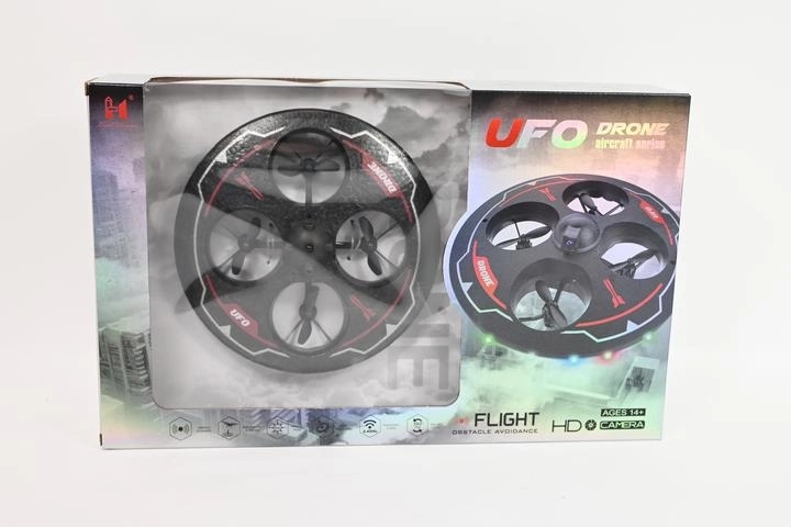 RC dron v tvare UFO s LED osvetlením